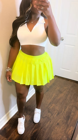 Get Active Lemon Tennis Skirt